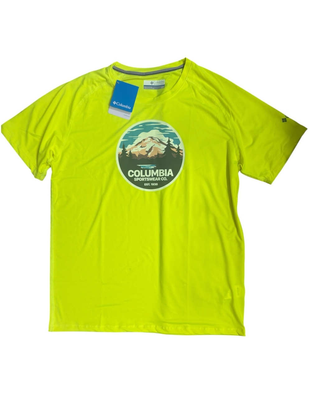 Columbia Sportswear Co. Men’s Est. 1938 Graphic Logo Athletic T-Shirt NWT large